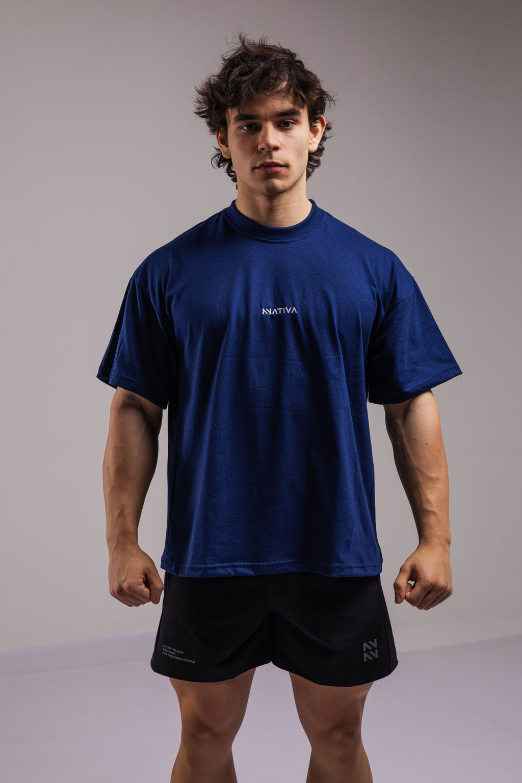 POLERA BASICS™ OVERSIZE NAVY