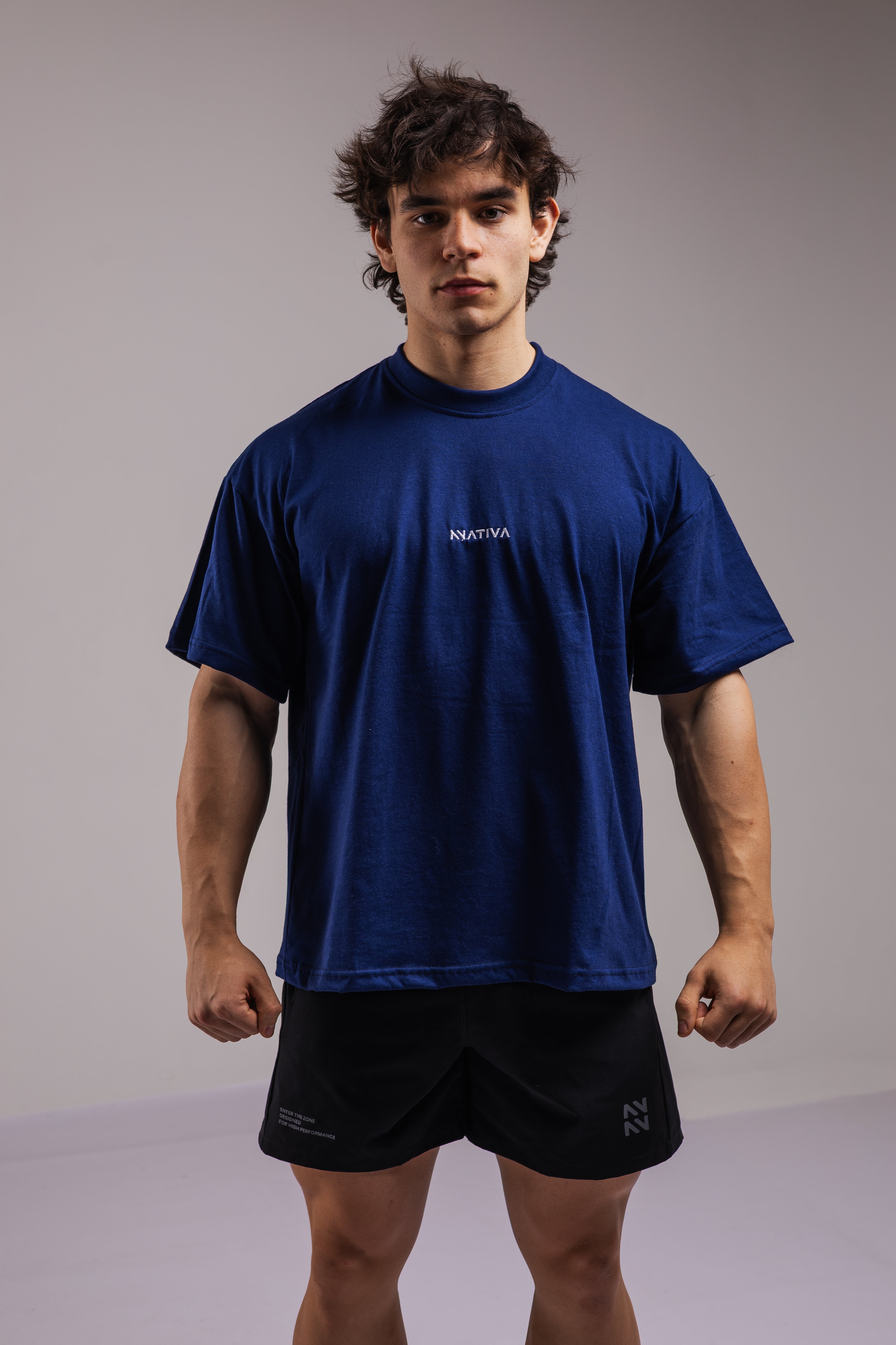 POLERA BASICS™ OVERSIZE NAVY