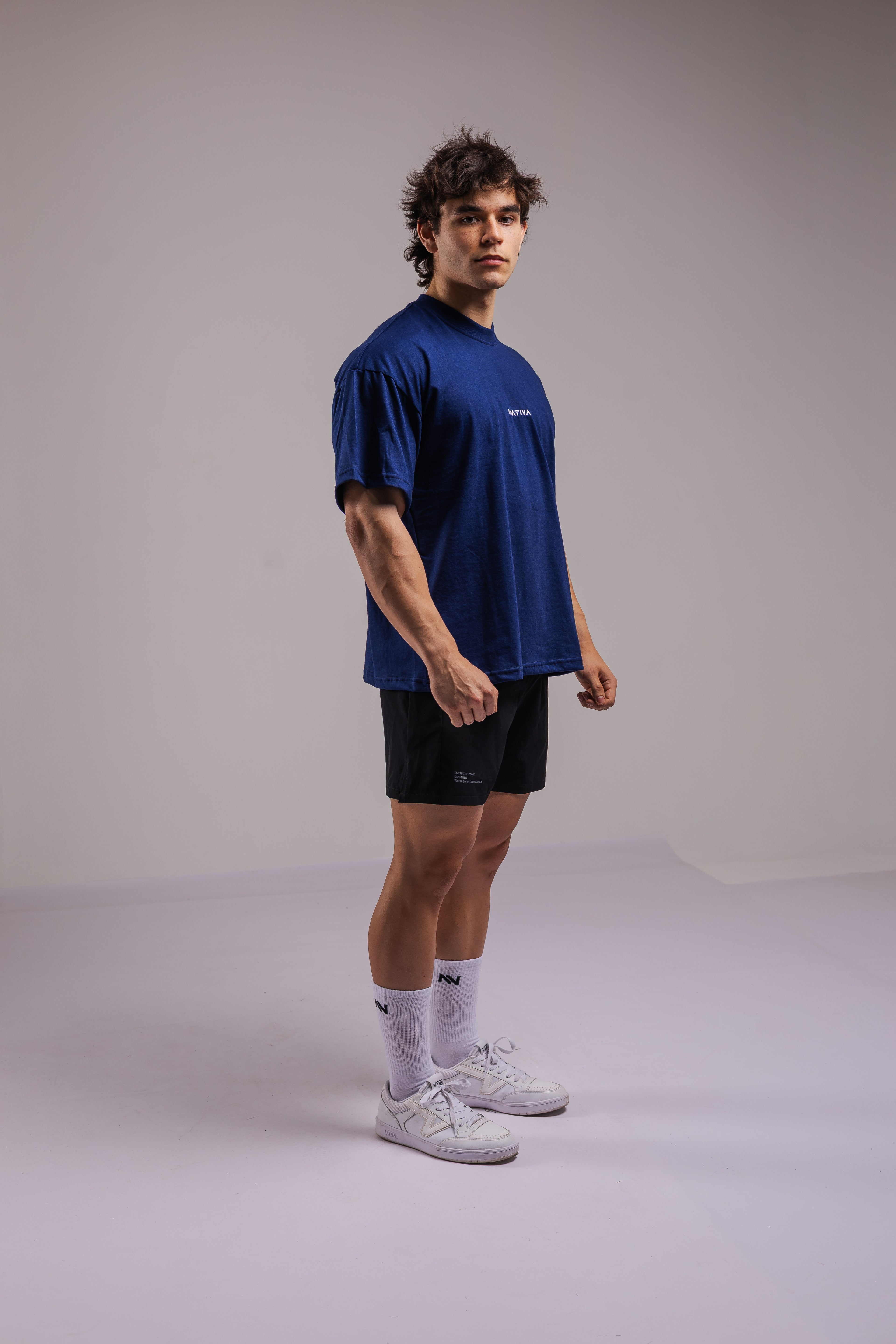 POLERA BASICS™ OVERSIZE NAVY