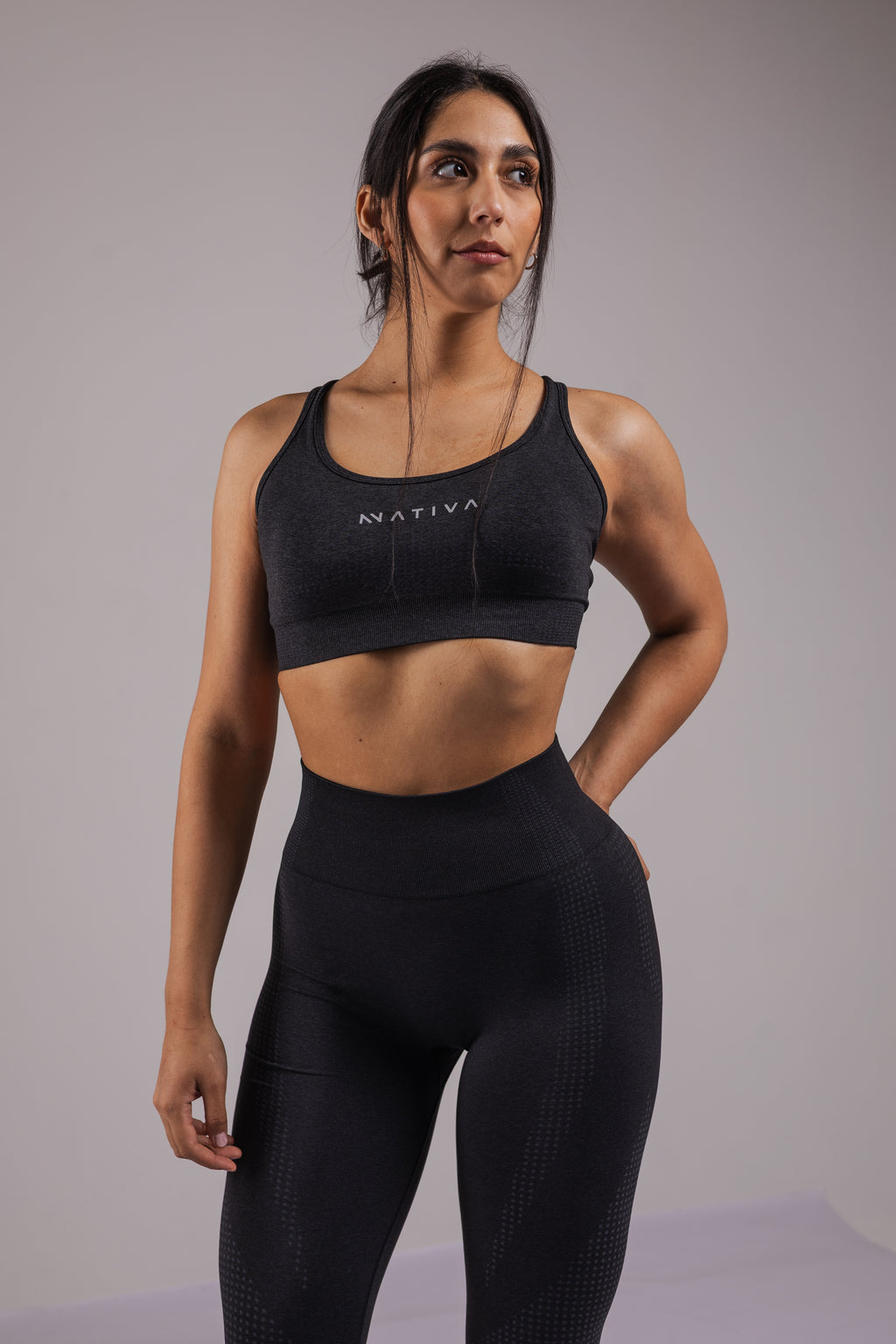 BRA DEPORTIVO NEGRO MUJER NATIVA