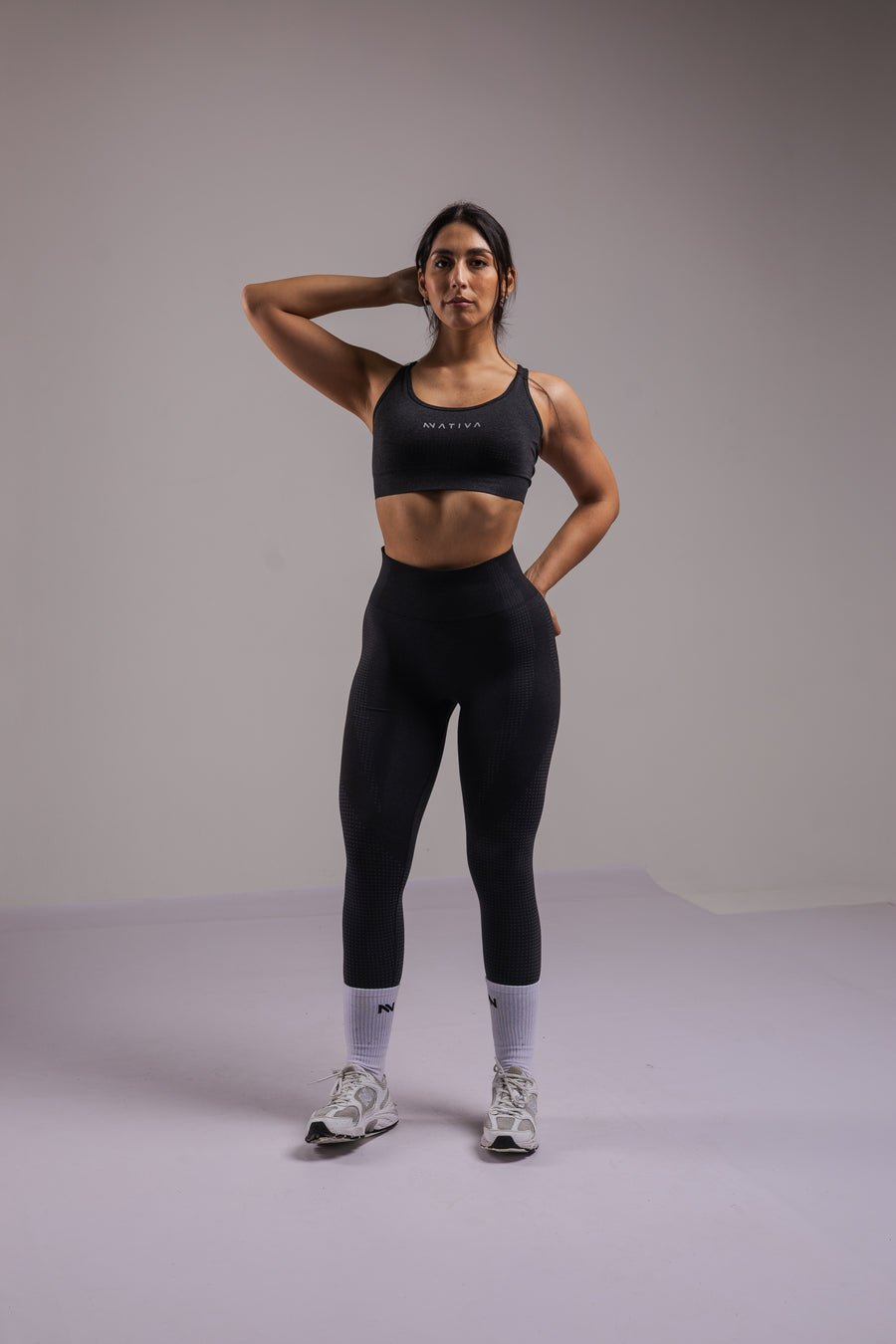BRA DEPORTIVO NEGRO MUJER NATIVA