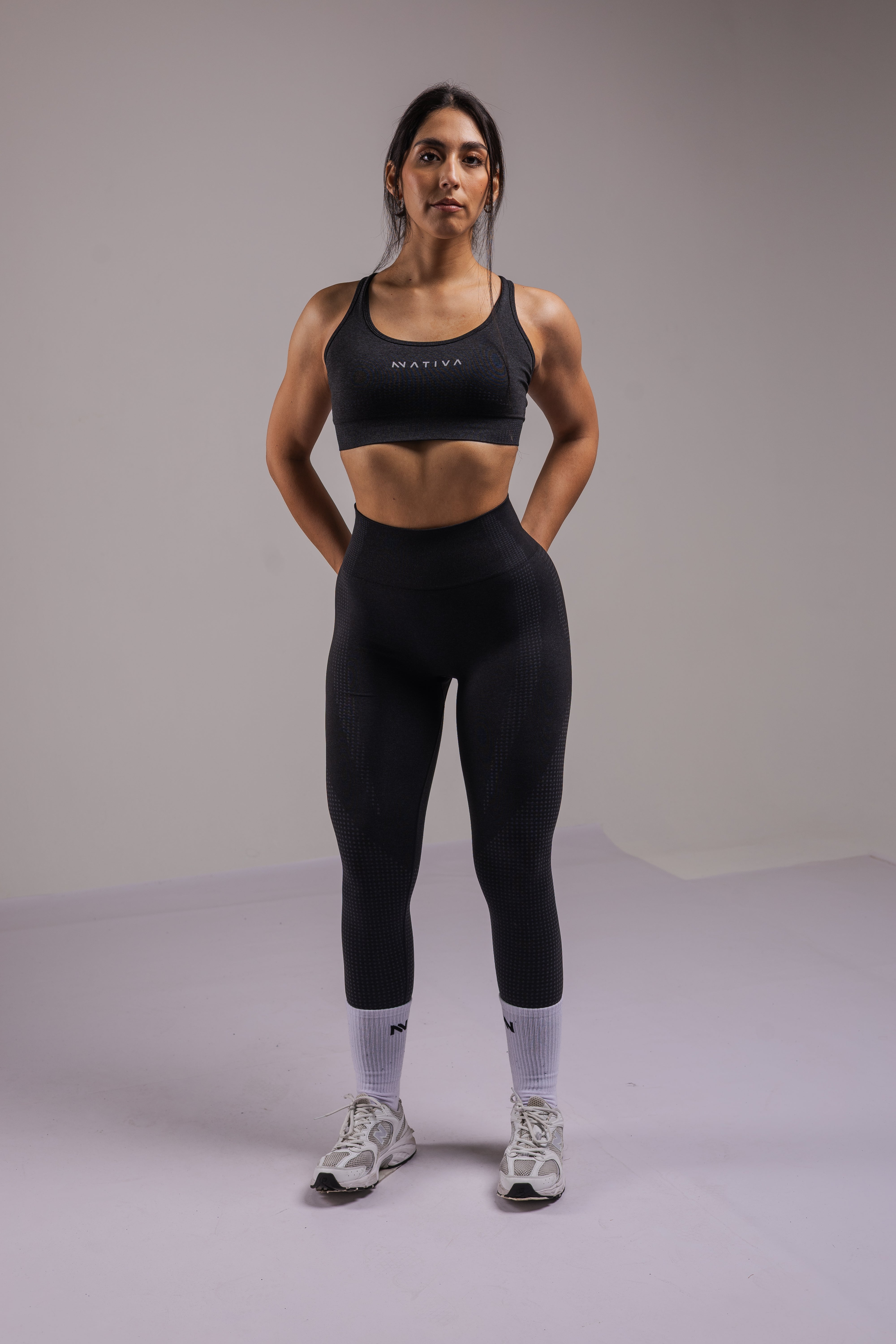 LEGGINGS DEPORTIVO NEGRO MUJER NATIVA