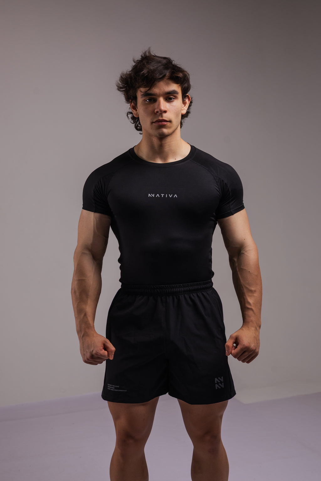 COMPRESS MANGA CORTA NEGRA