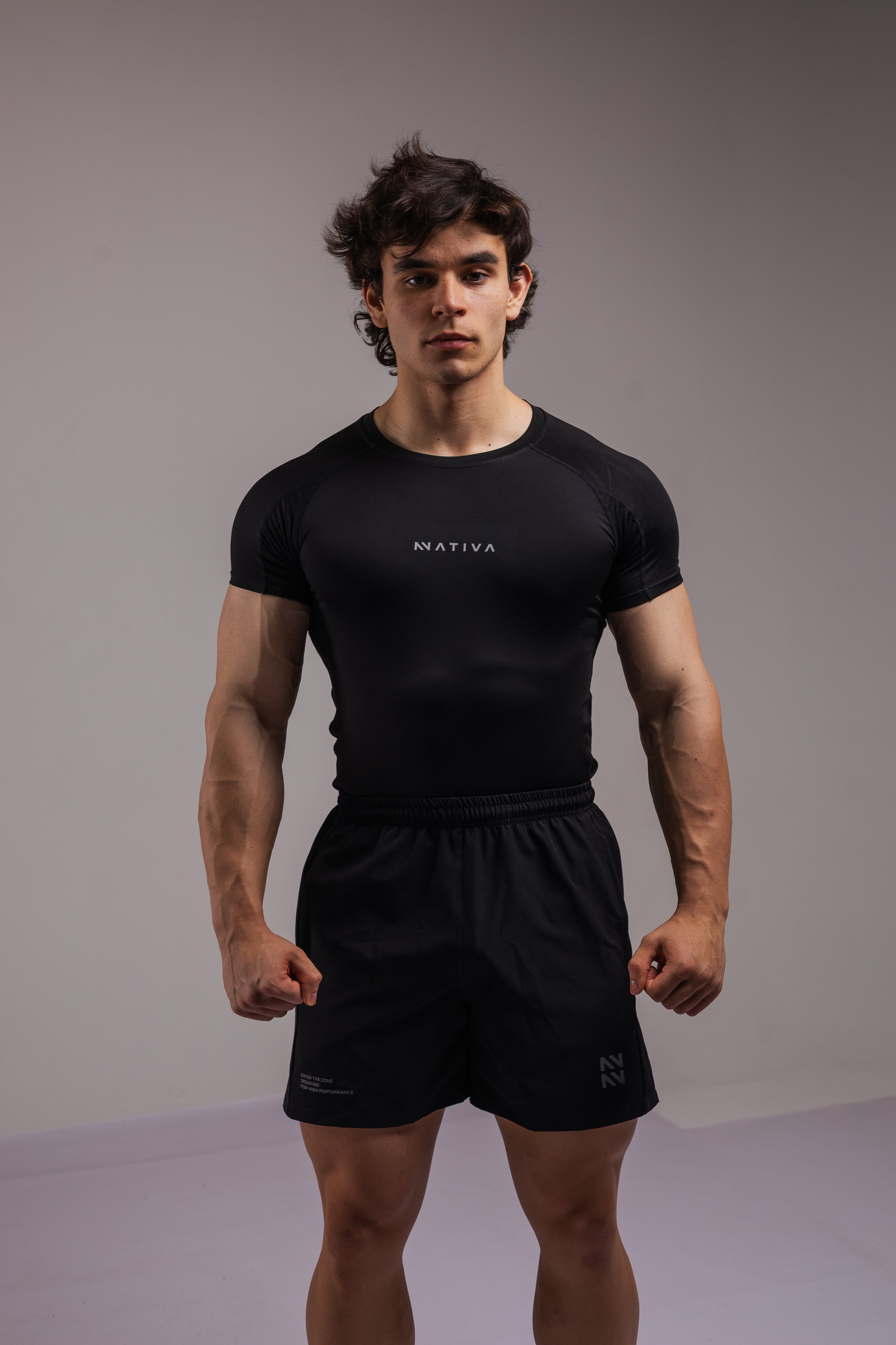 COMPRESS MANGA CORTA NEGRA