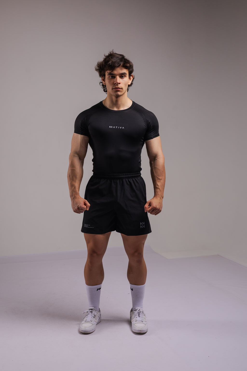 COMPRESS MANGA CORTA NEGRA