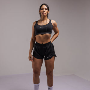 SHORT DEPORTIVO NEGRO MUJER NATIVA