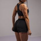 SHORT DEPORTIVO NEGRO MUJER NATIVA