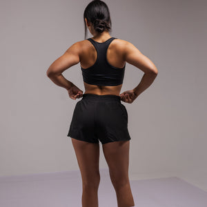 SHORT DEPORTIVO NEGRO MUJER NATIVA