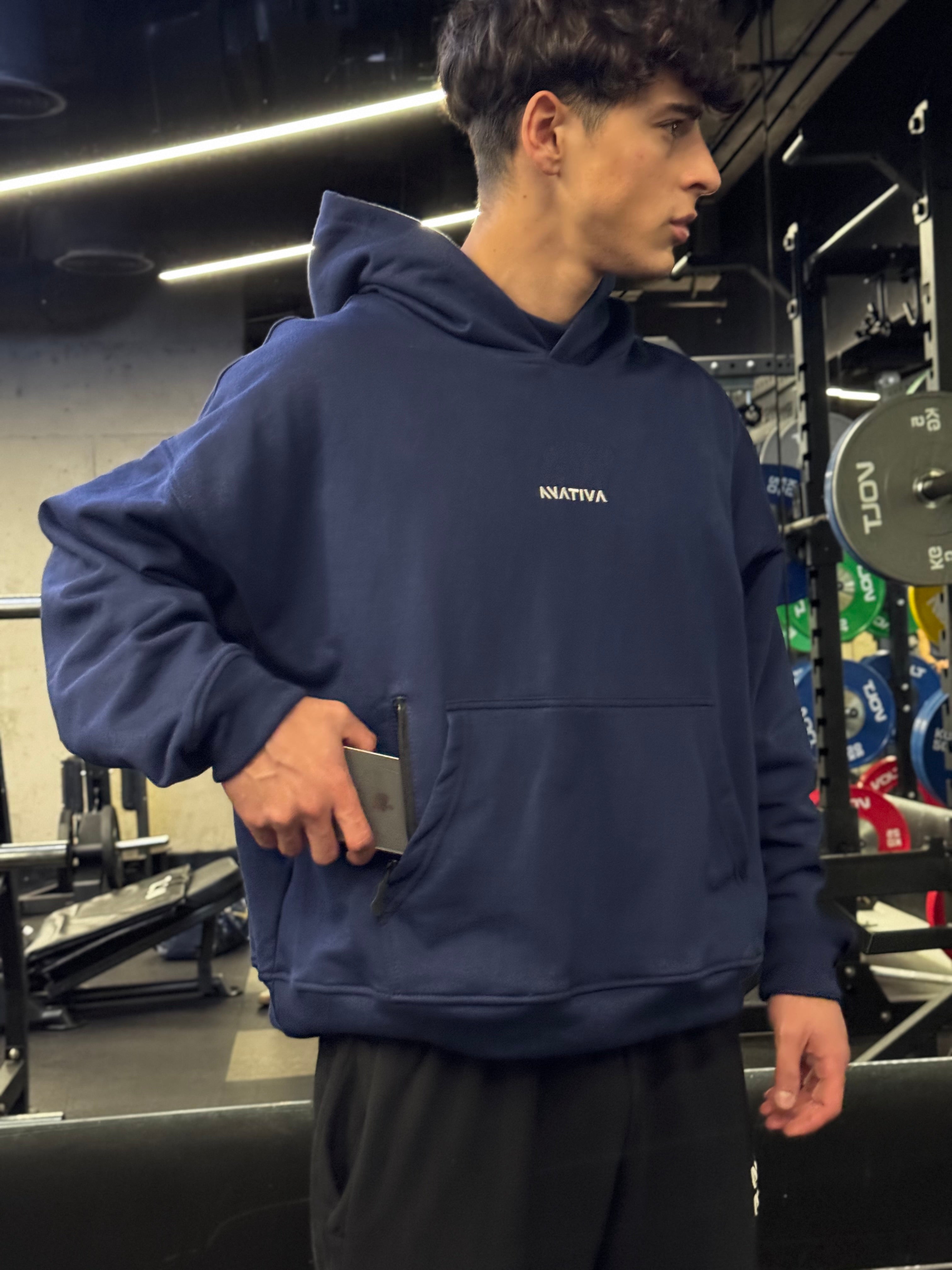 HOODIE MOTION™ BOXY FIT NAVY