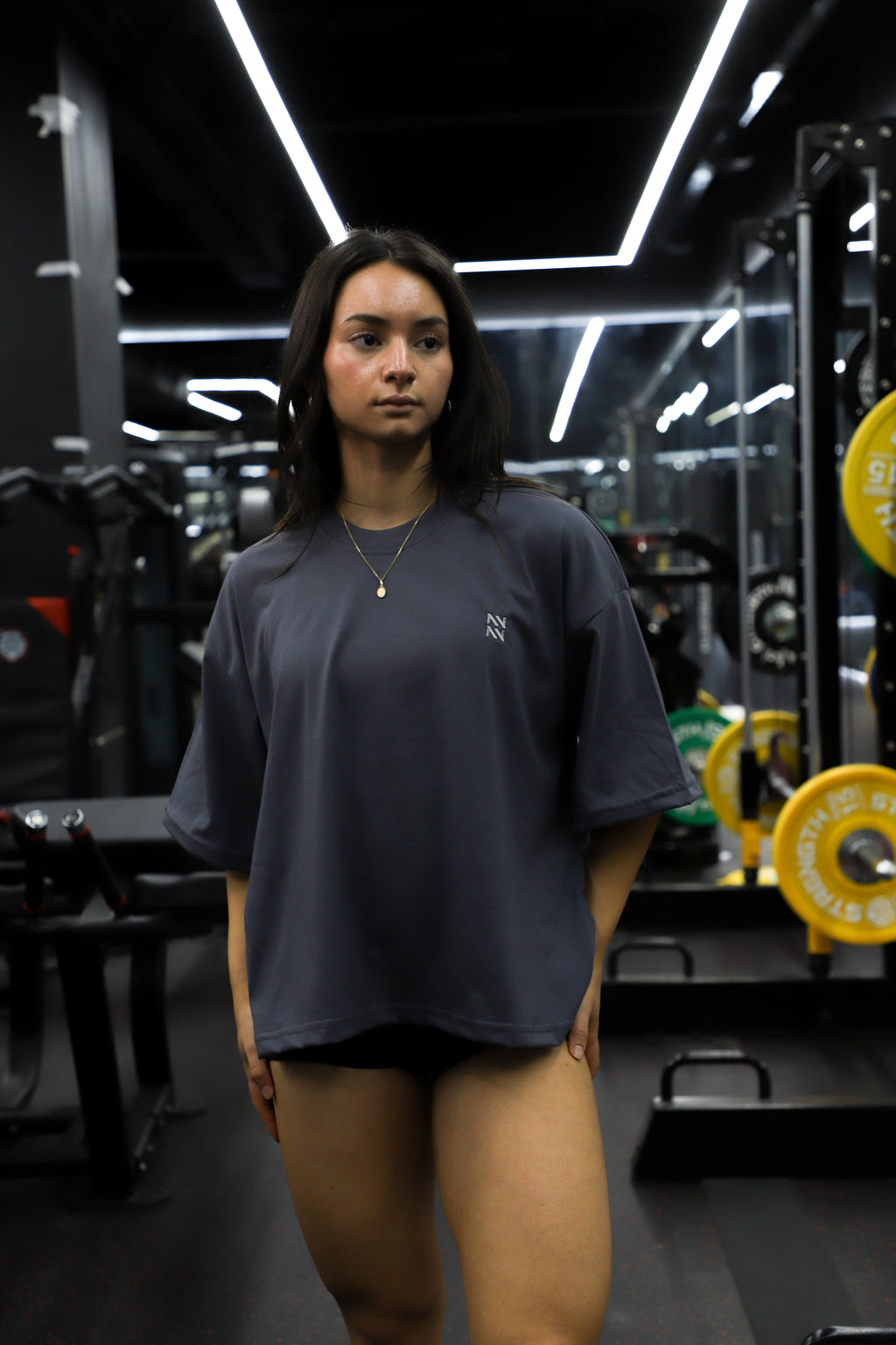 POLERA BOXYFIT PLOMO