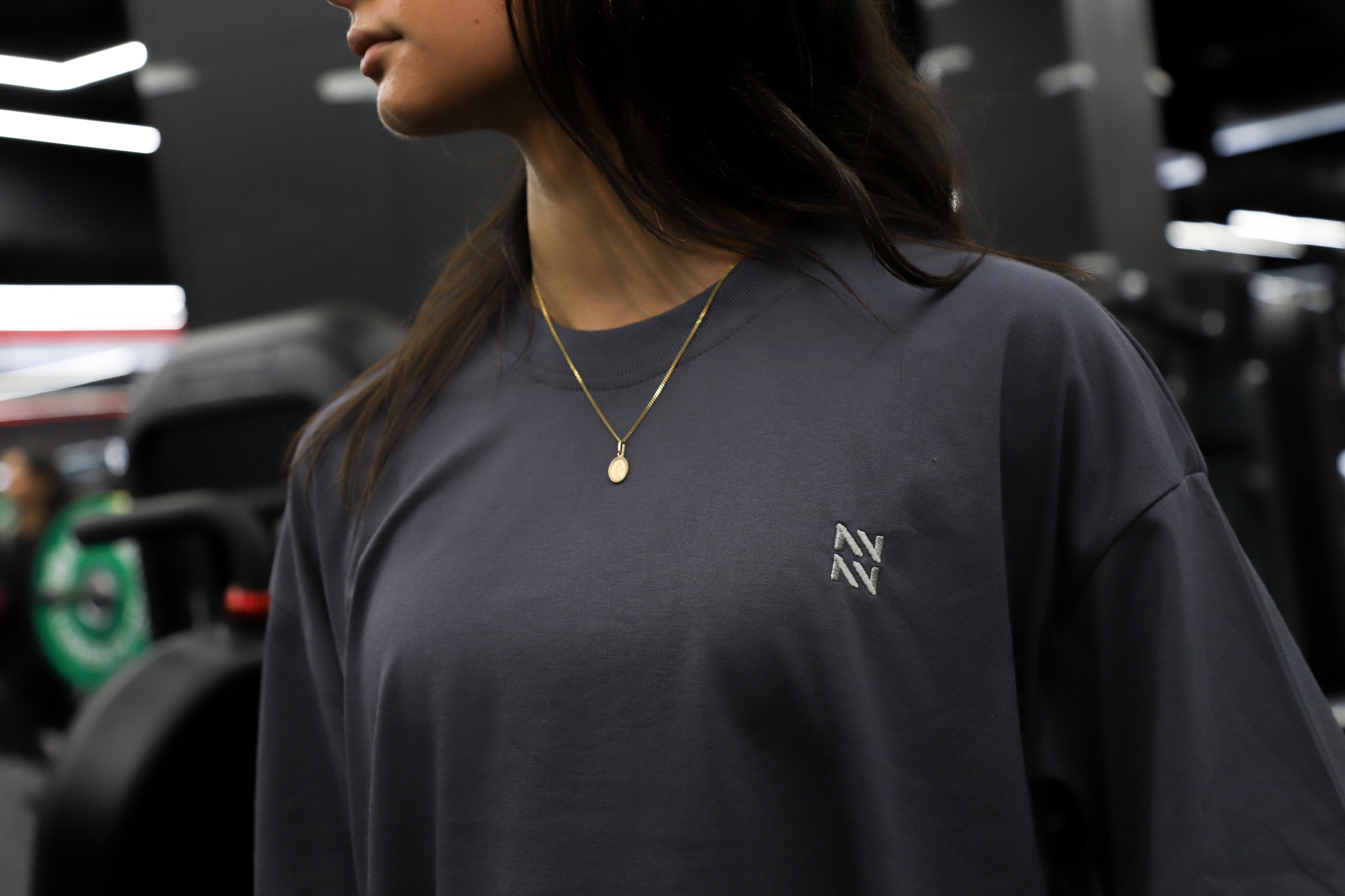 POLERA BOXYFIT PLOMO