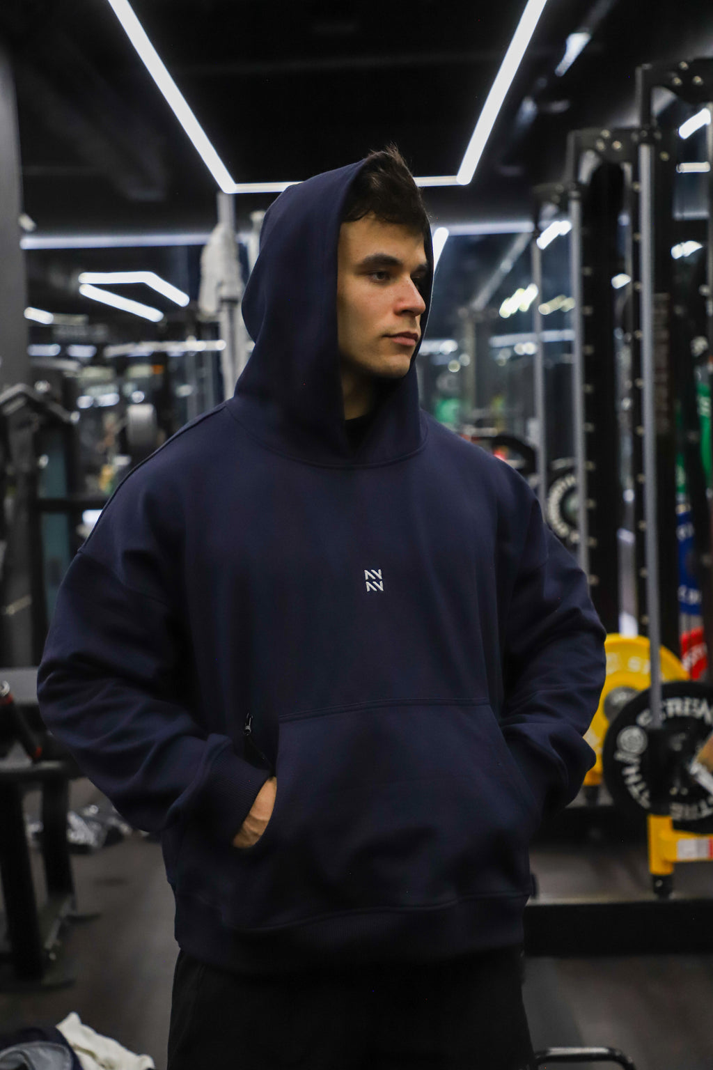 HOODIE FRENCH TERRY AZUL MARINO