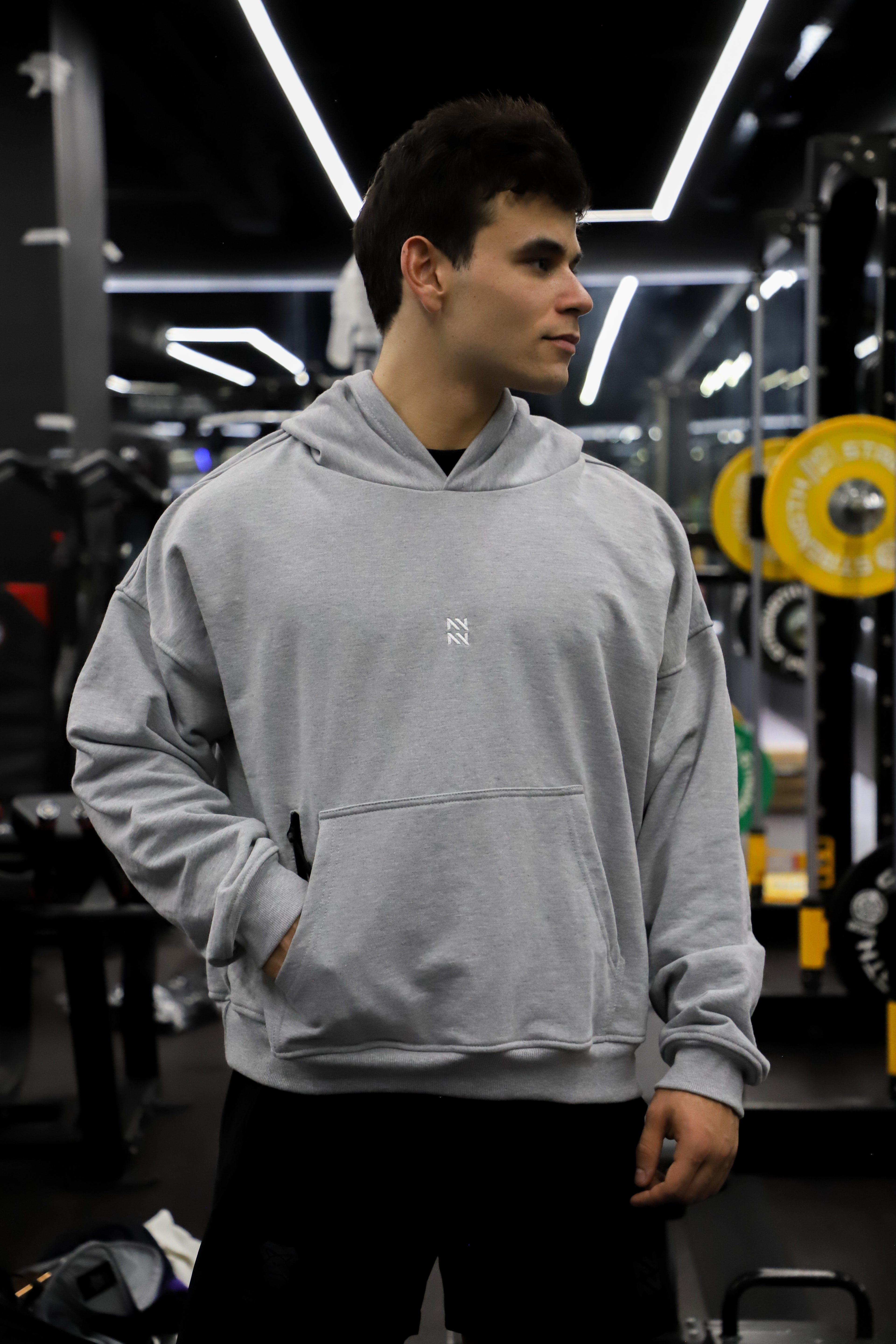 HOODIE FRENCH TERRY GRIS