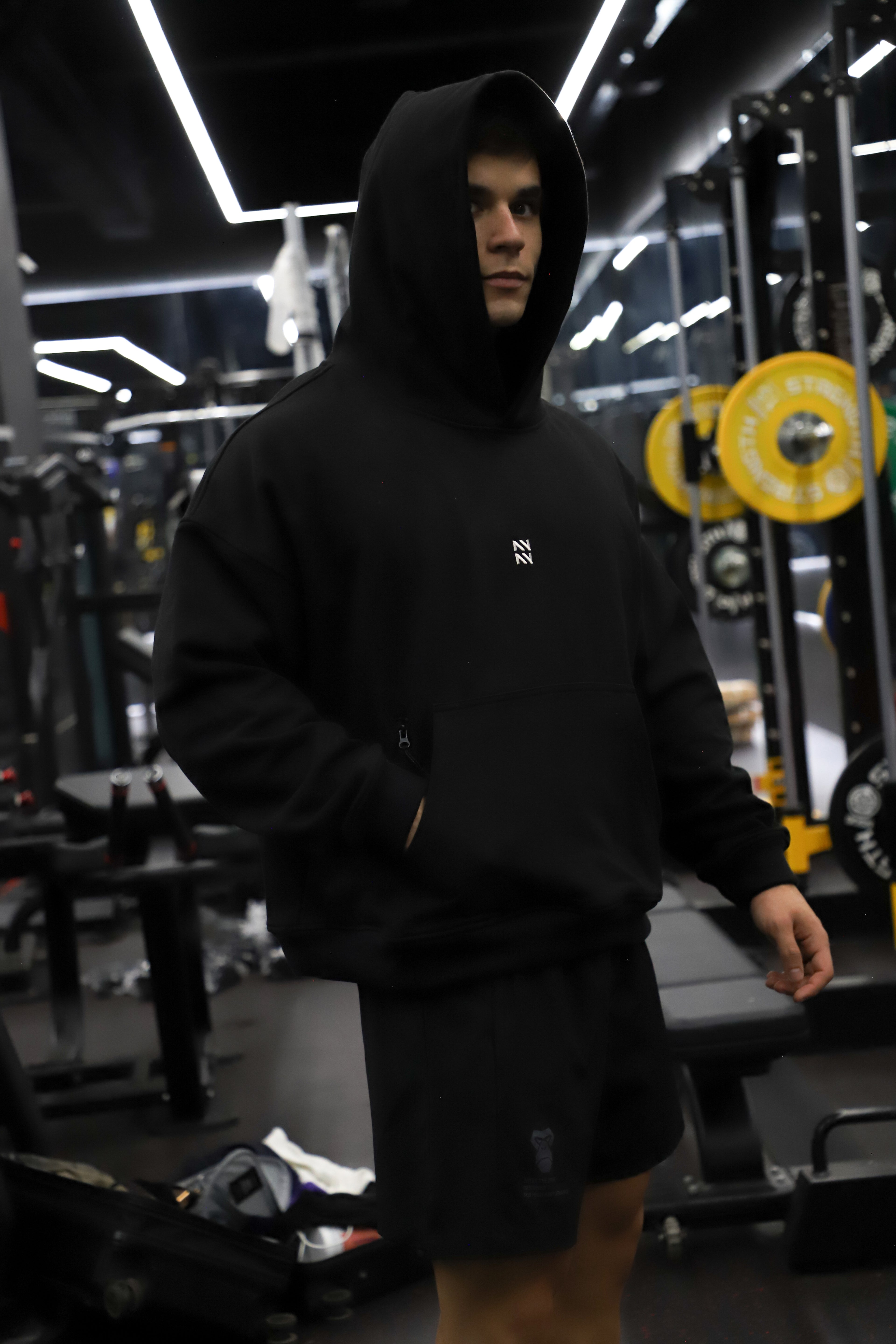 HOODIE FRENCH TERRY NEGRO