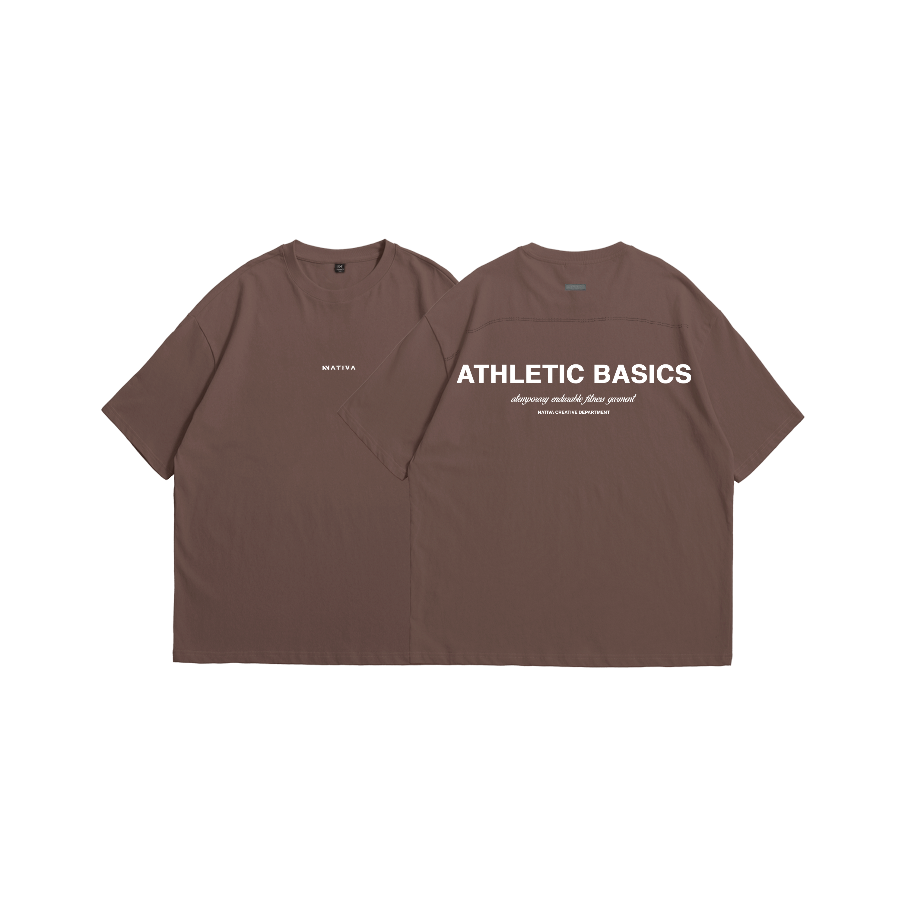 POLERA BASICS™ OVERSIZE CAFE