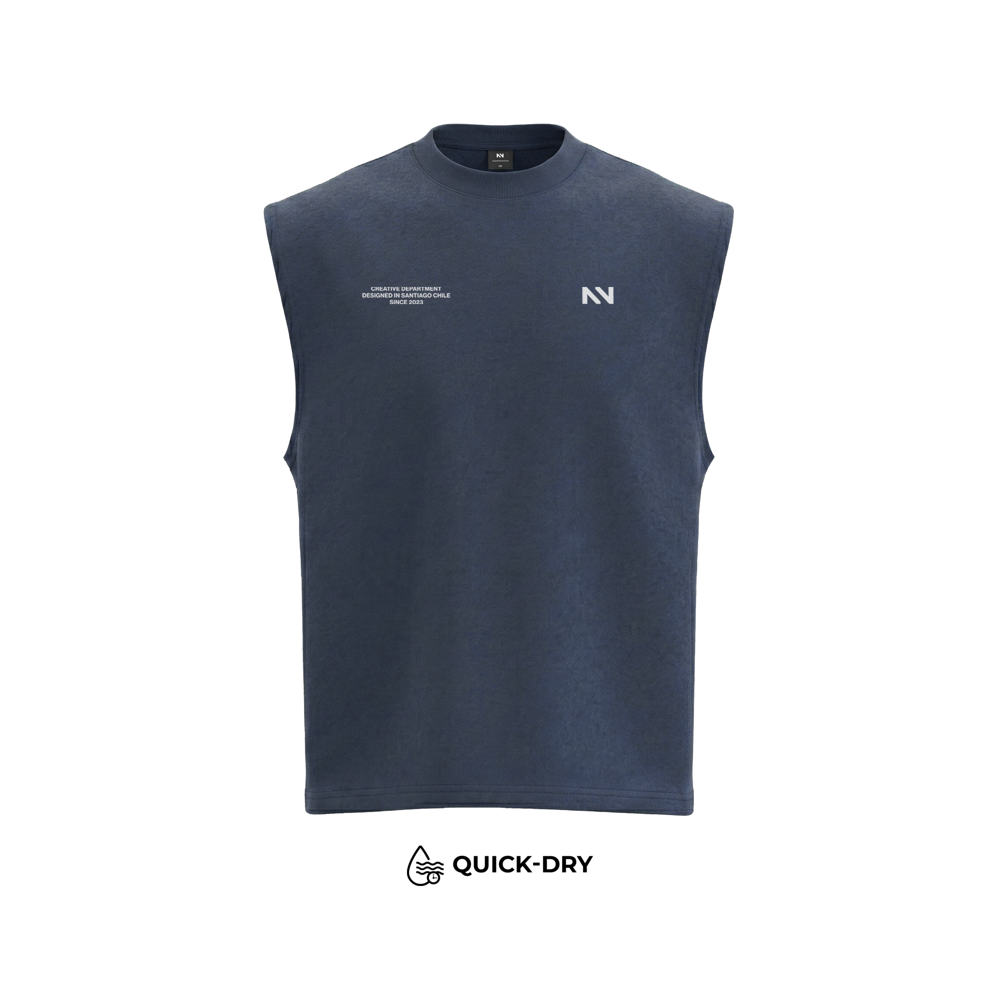 MUSCULOSA TANK QUICK-DRY NAVY