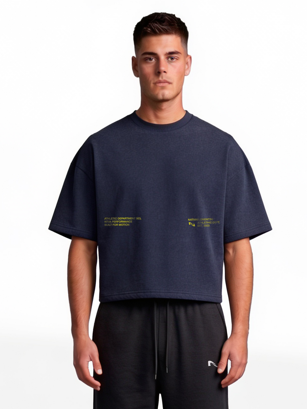 POLERA BOXYFIT MARINO BASIC® 100% ALGODÓN
