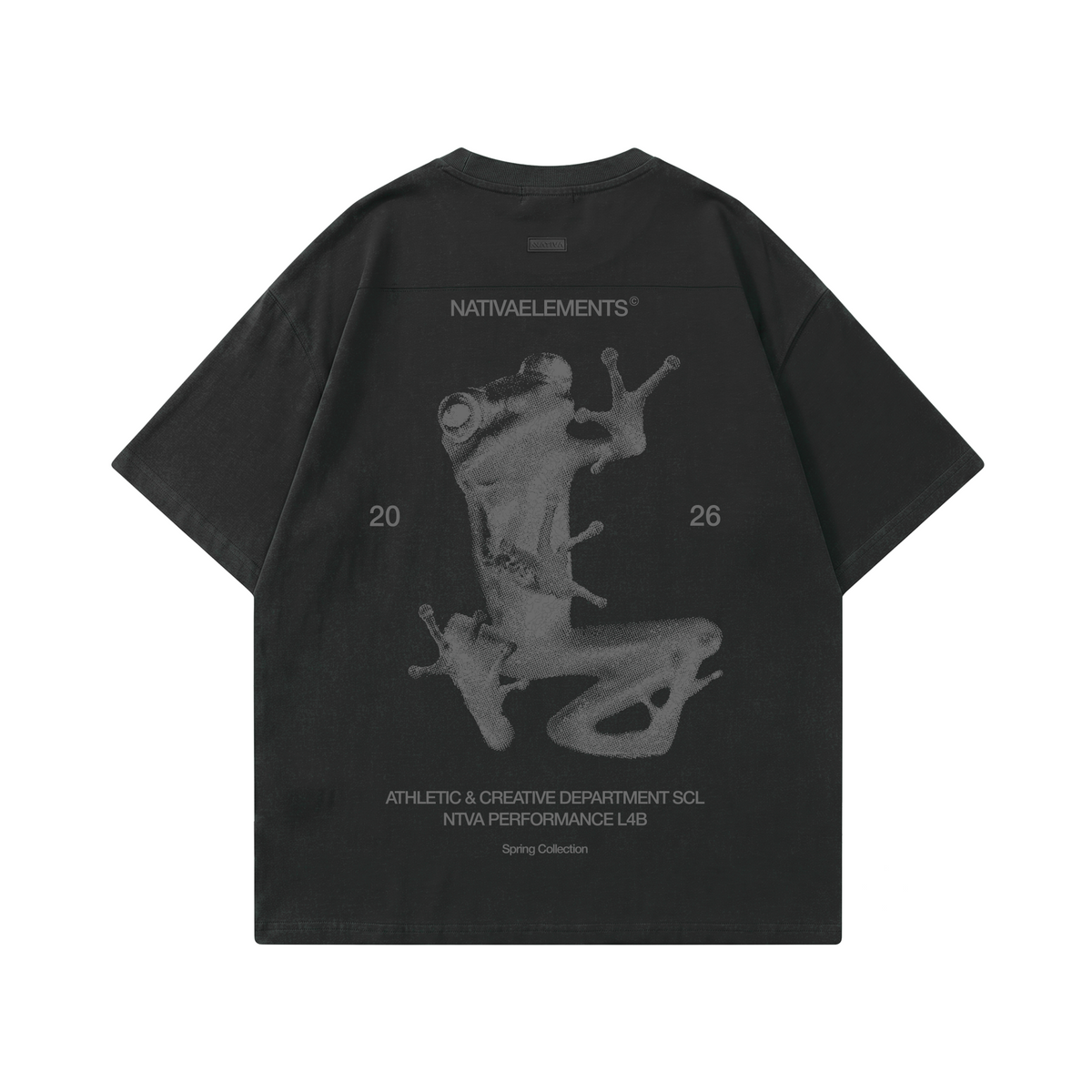 POLERA OVERSIZE NEGRA RANA® 100% ALGODÓN