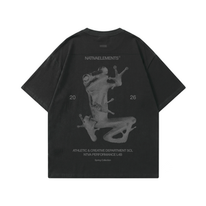 POLERA OVERSIZE NEGRA RANA® 100% ALGODÓN