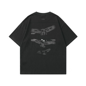 POLERA OVERSIZE NEGRA CÓNDOR® 100% ALGODÓN