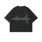 POLERA BOXYFIT ALAS® NEGRO 100% ALGODÓN