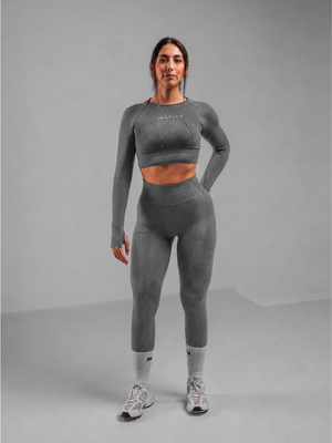 LEGGINGS GRIS OSCURO MUJER NATIVA