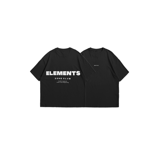 POLERA OVERSIZE ELEMENTS™ NEGRA