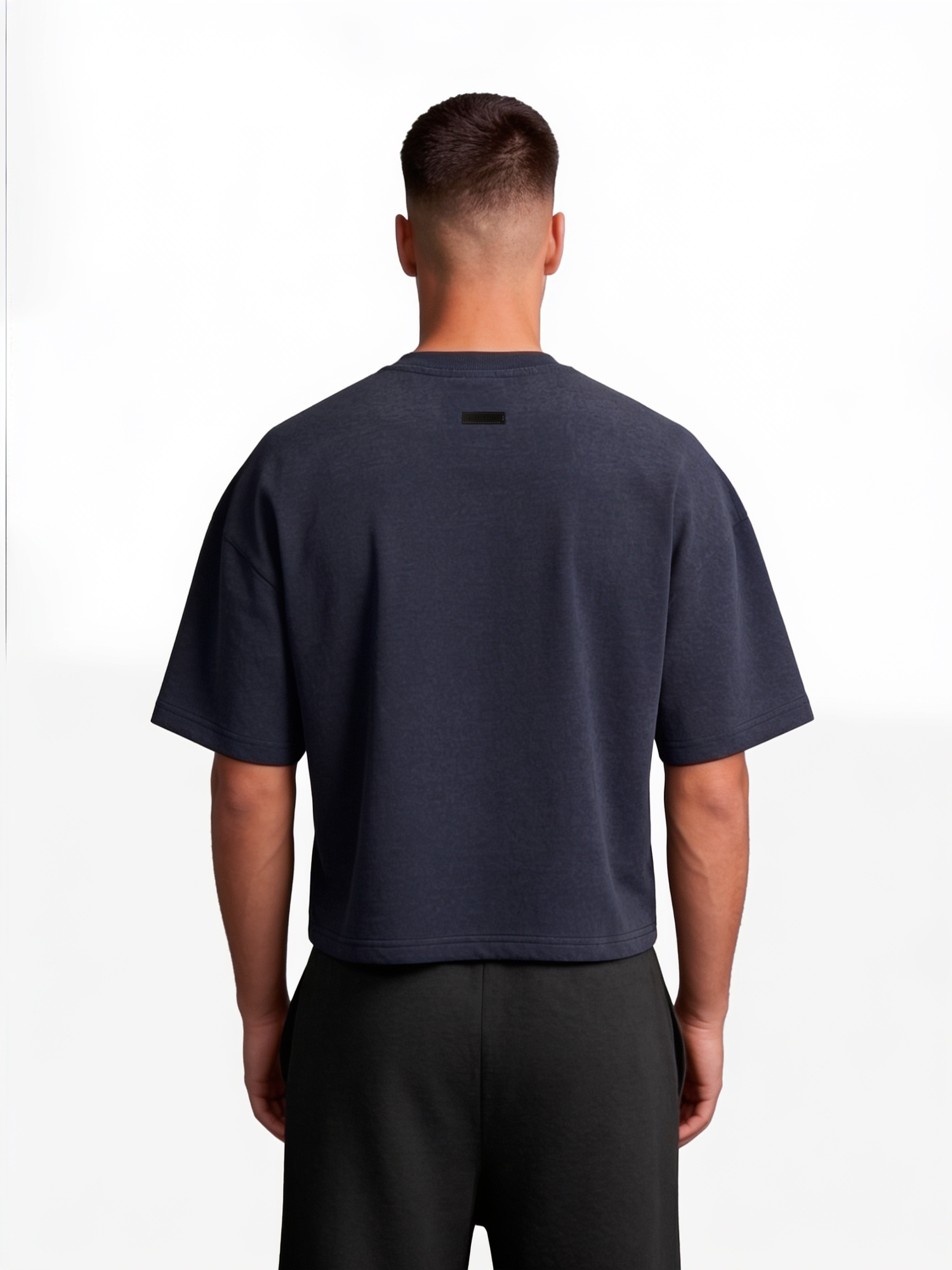 POLERA BOXYFIT MARINO BASIC® 100% ALGODÓN