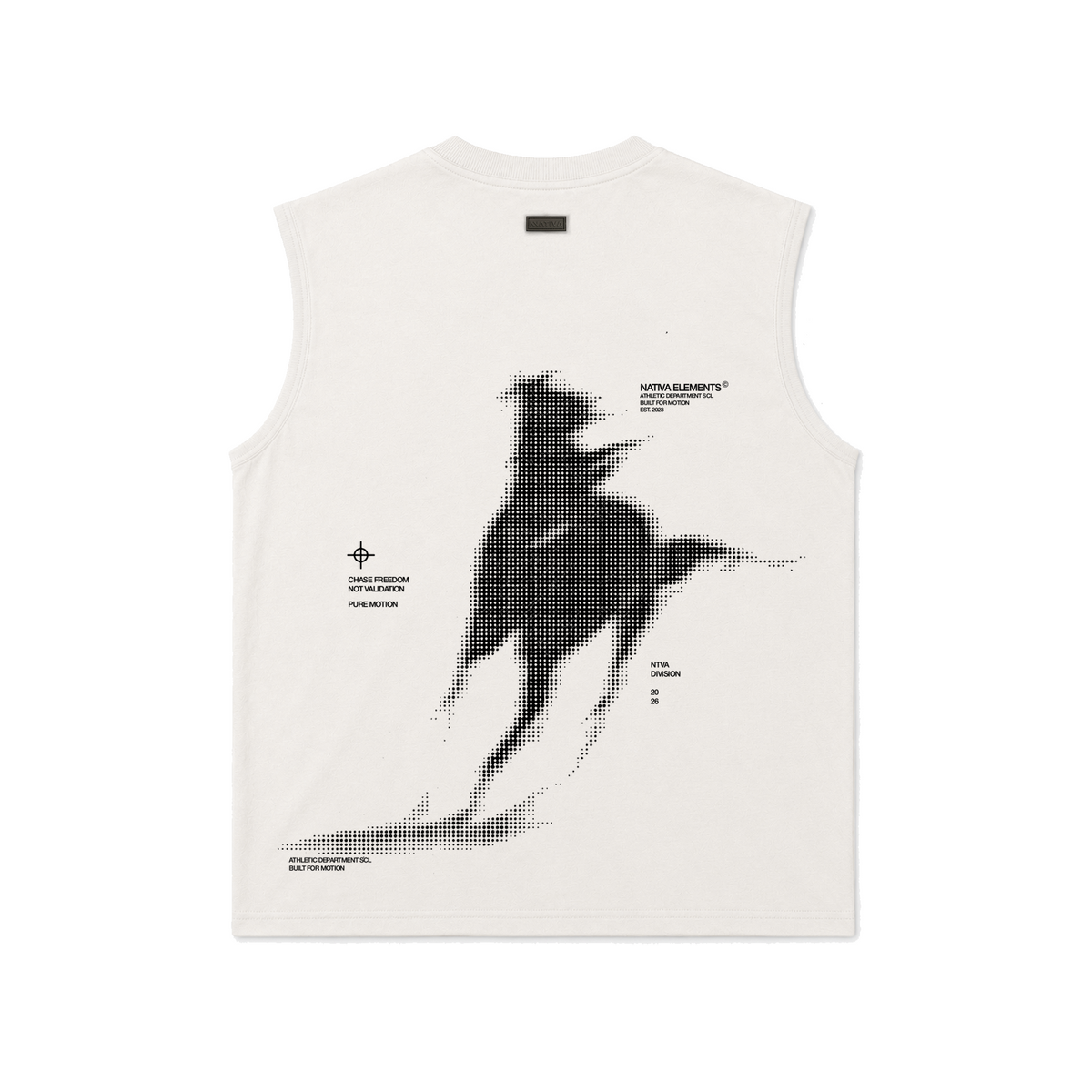 MUSCULOSA TANK OVERSIZE HUESO HORSEPOWER® 100% ALGODÓN