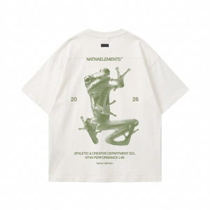 POLERA OVERSIZE HUESO RANA® 100% ALGODÓN