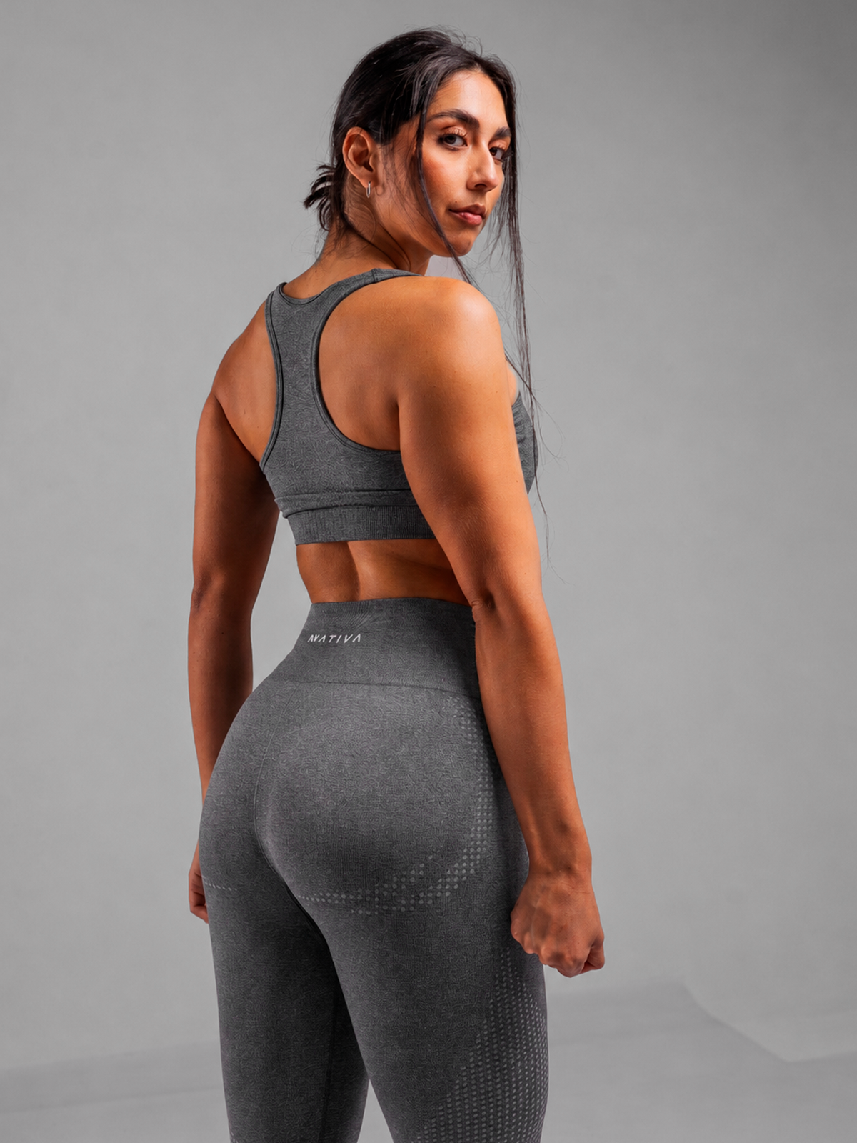BRA DEPORTIVO GRIS MUJER NATIVA