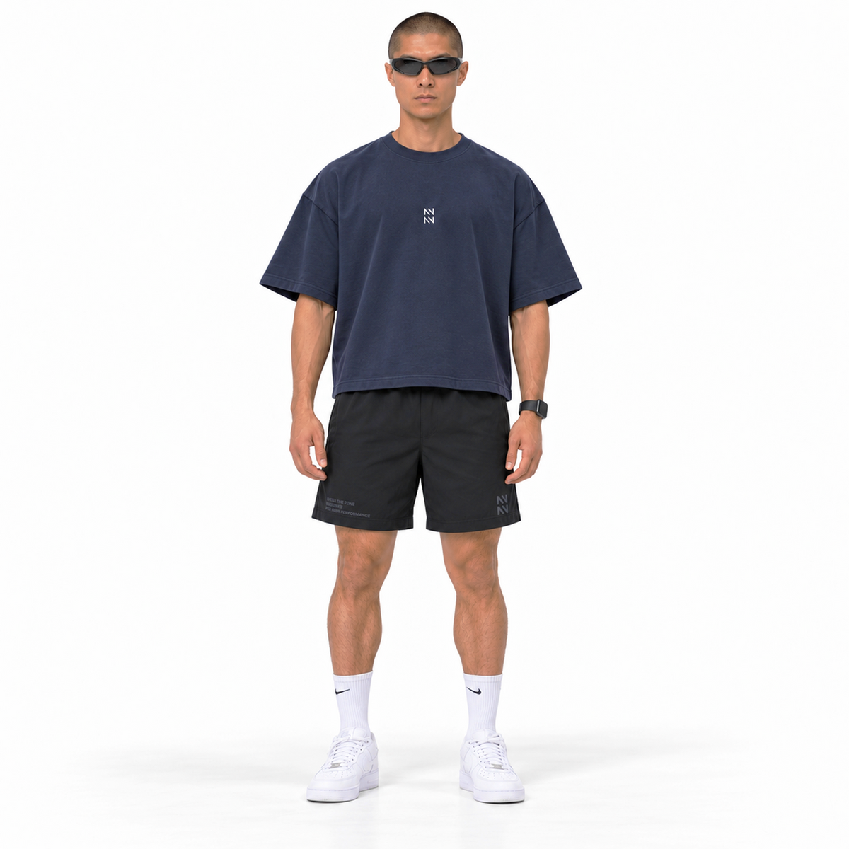 POLERA BOXYFIT ALAS® AZUL 100% ALGODÓN