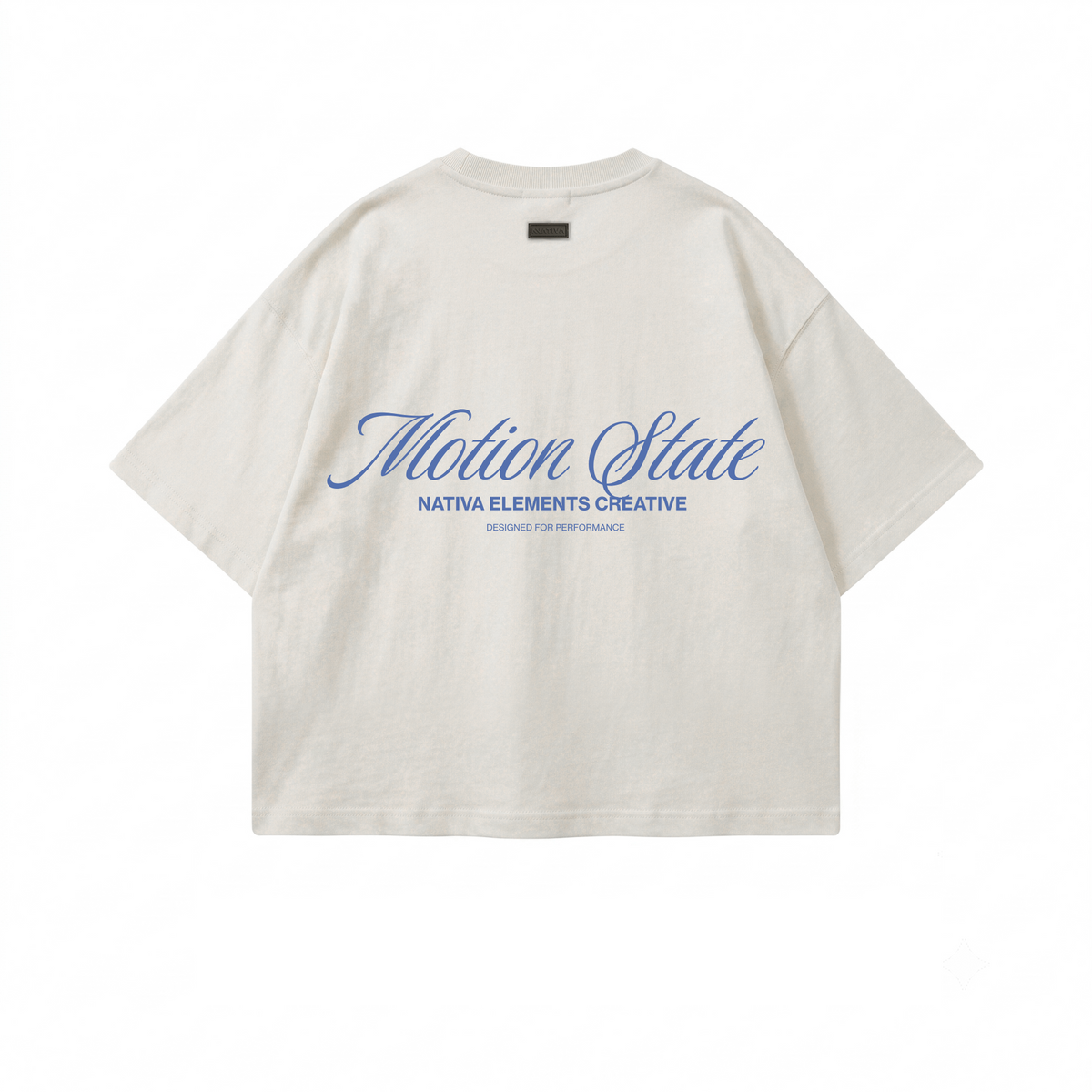 POLERA BOXYFIT BLANCO MOTION STATE® 100% ALGODÓN