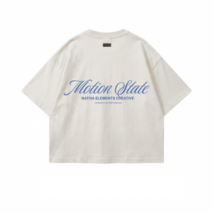 POLERA BOXYFIT BLANCO MOTION STATE® 100% ALGODÓN