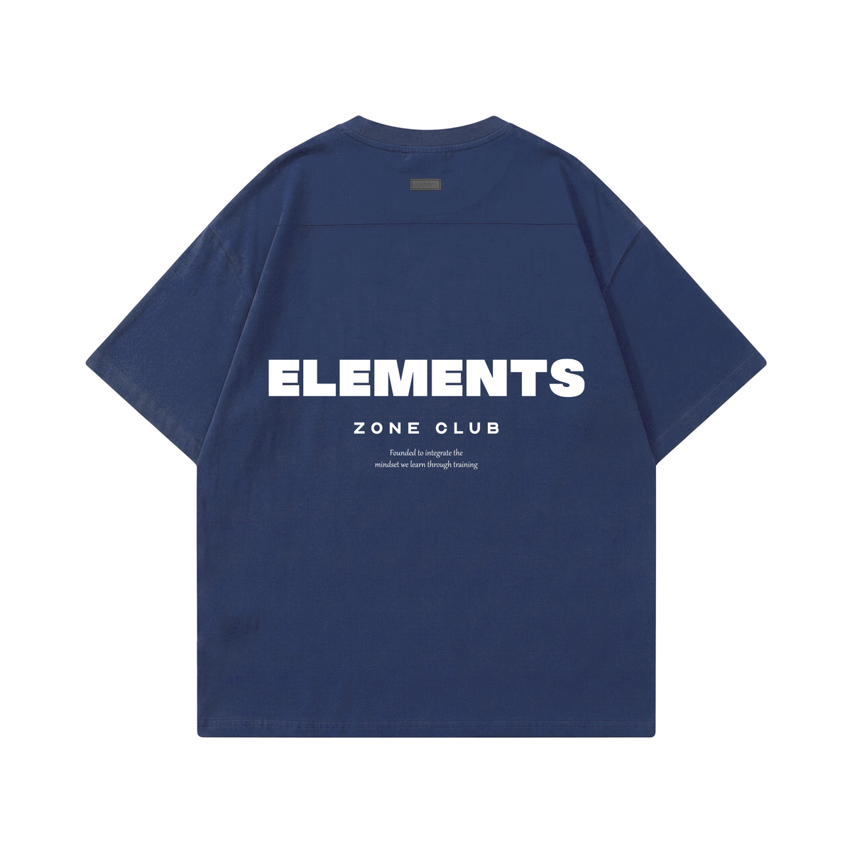 POLERA OVERSIZE AZUL ELEMENTS® 100% ALGODÓN