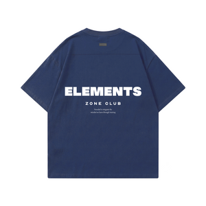 POLERA OVERSIZE AZUL ELEMENTS® 100% ALGODÓN