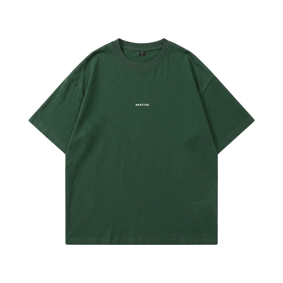 POLERA OVERSIZE BASIC VERDE® 100% ALGODÓN