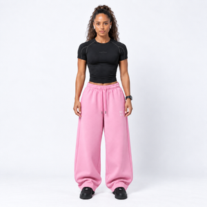 PANTALON BUZO BAGGY ROSADO v2