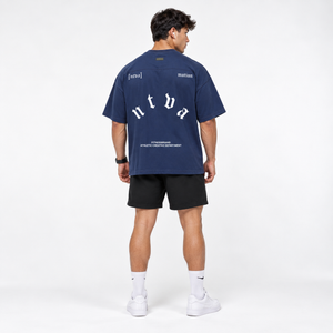 POLERA OVERSIZE GOTHIC AZUL® 100% ALGODÓN