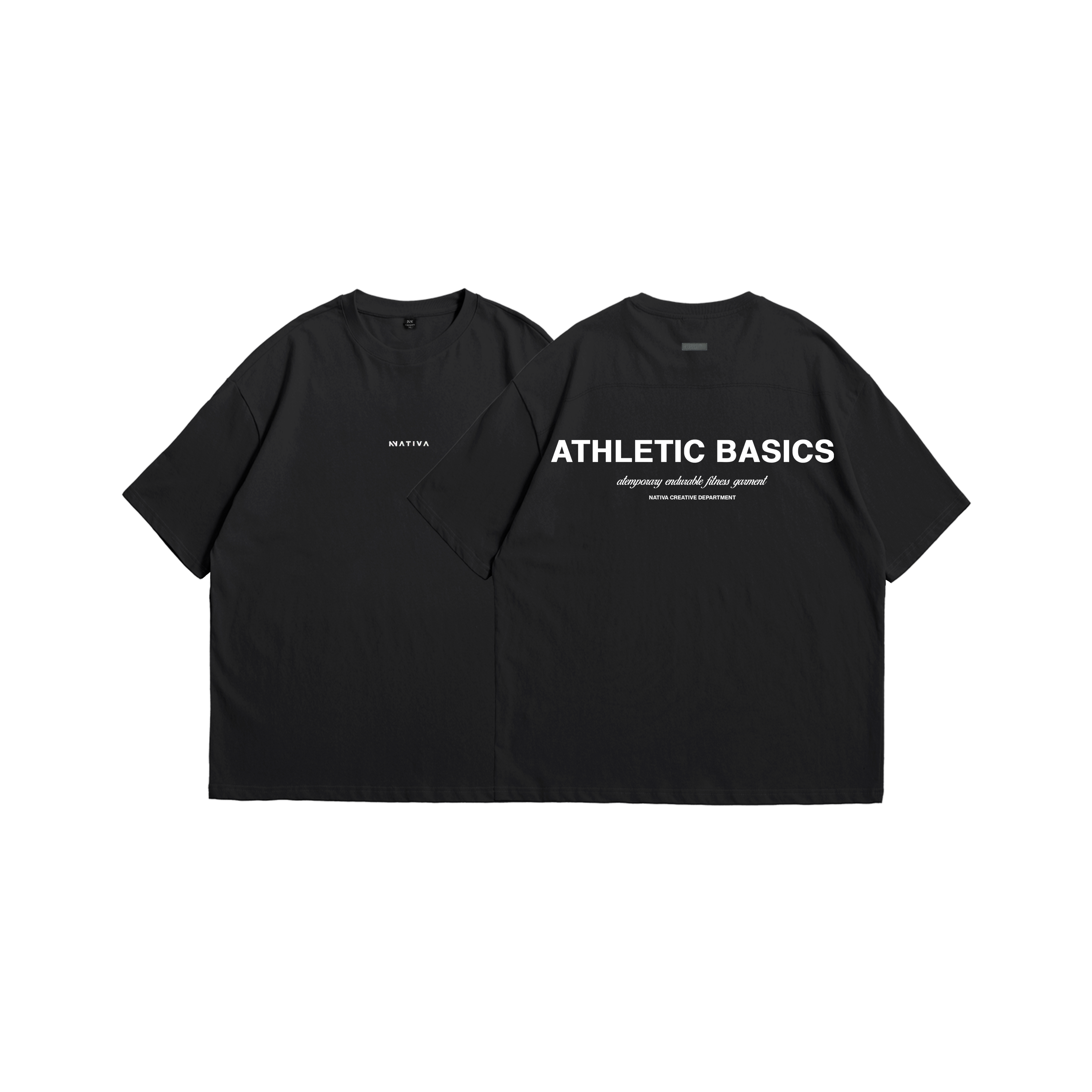 POLERA BASICS™ OVERSIZE NEGRA