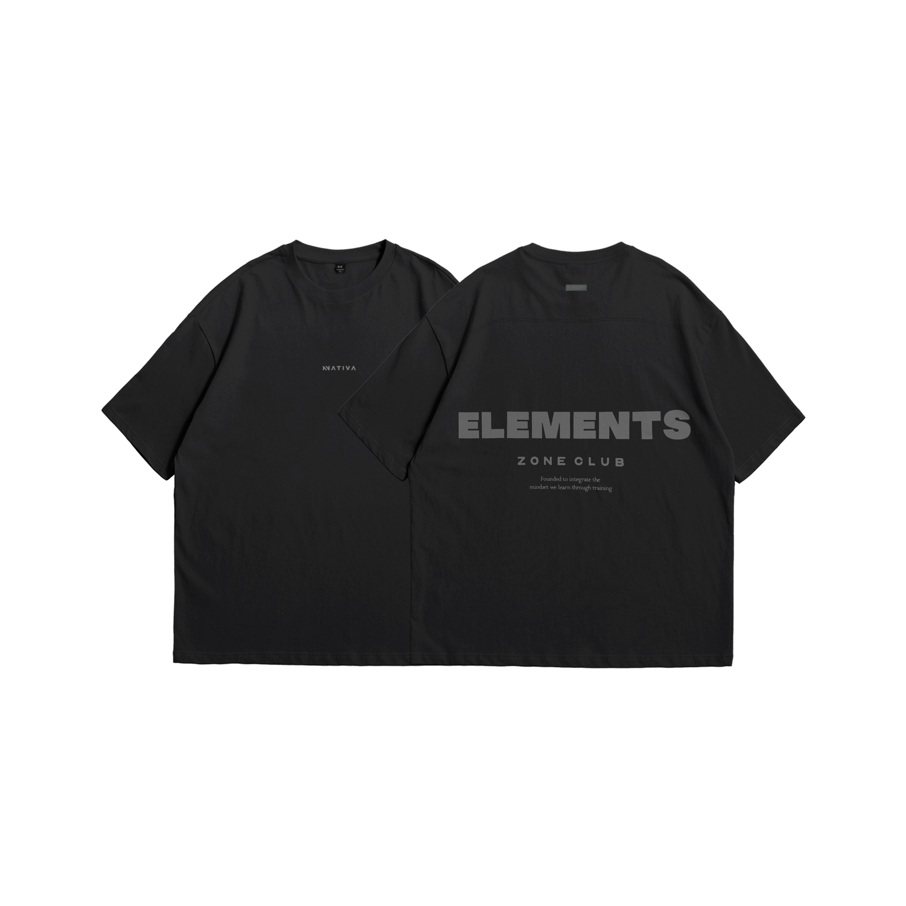 POLERA ELEMENTS™ OVERSIZE NEGRA