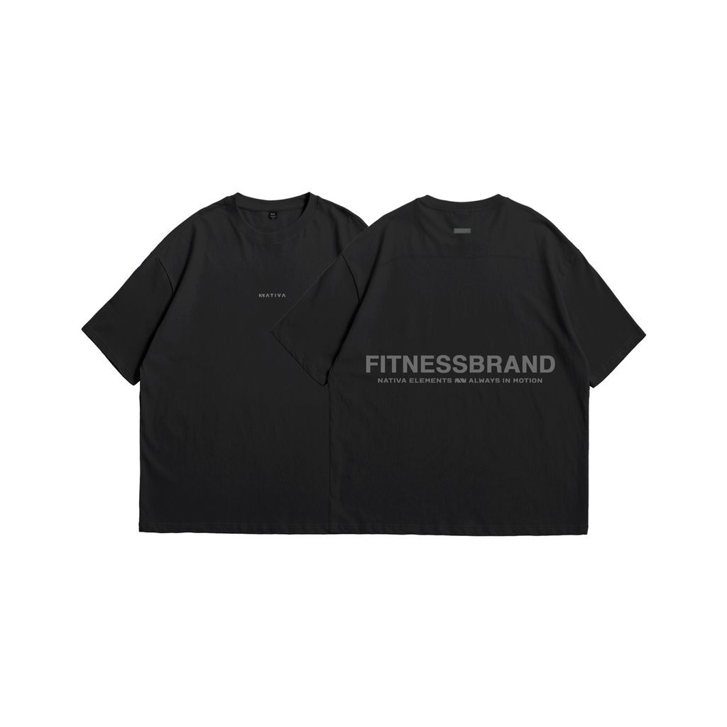 POLERA FITNESSBRAND™ OVERSIZE NEGRA