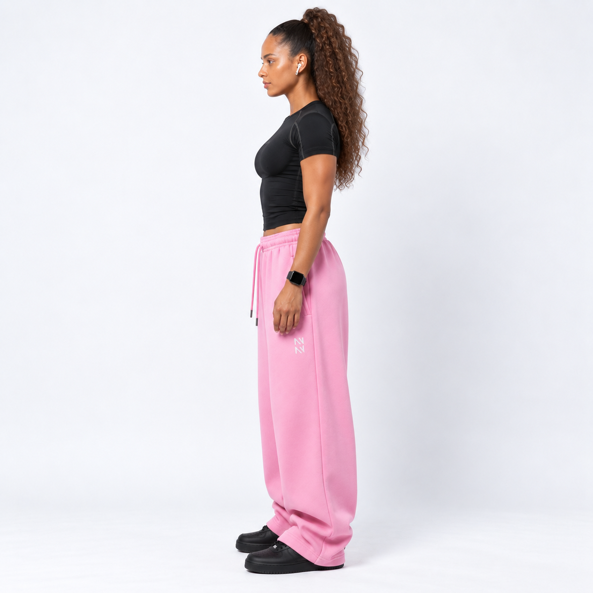 PANTALON BUZO BAGGY ROSADO v2