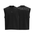 POLERA MUSCULOSA SIN MANGAS NEGRA TANK® 100% ALGODÓN