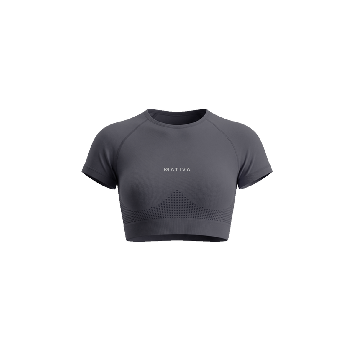 POLERA DEPORTIVA GRIS OSCURO MUJER NATIVA