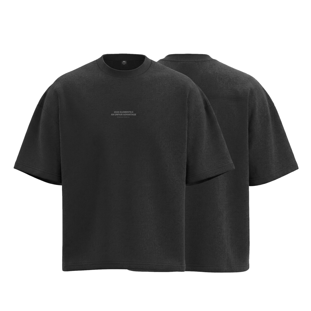 POLERA OVERSIZE UNFAIR™ NEGRA/GRIS