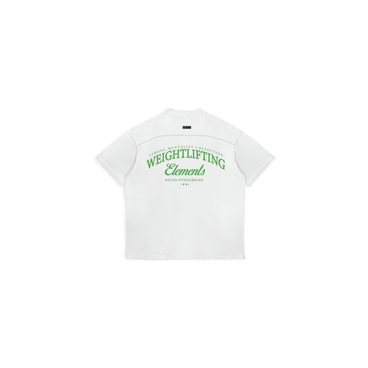 V2 OVERSIZE BLANCA (estampado verde)