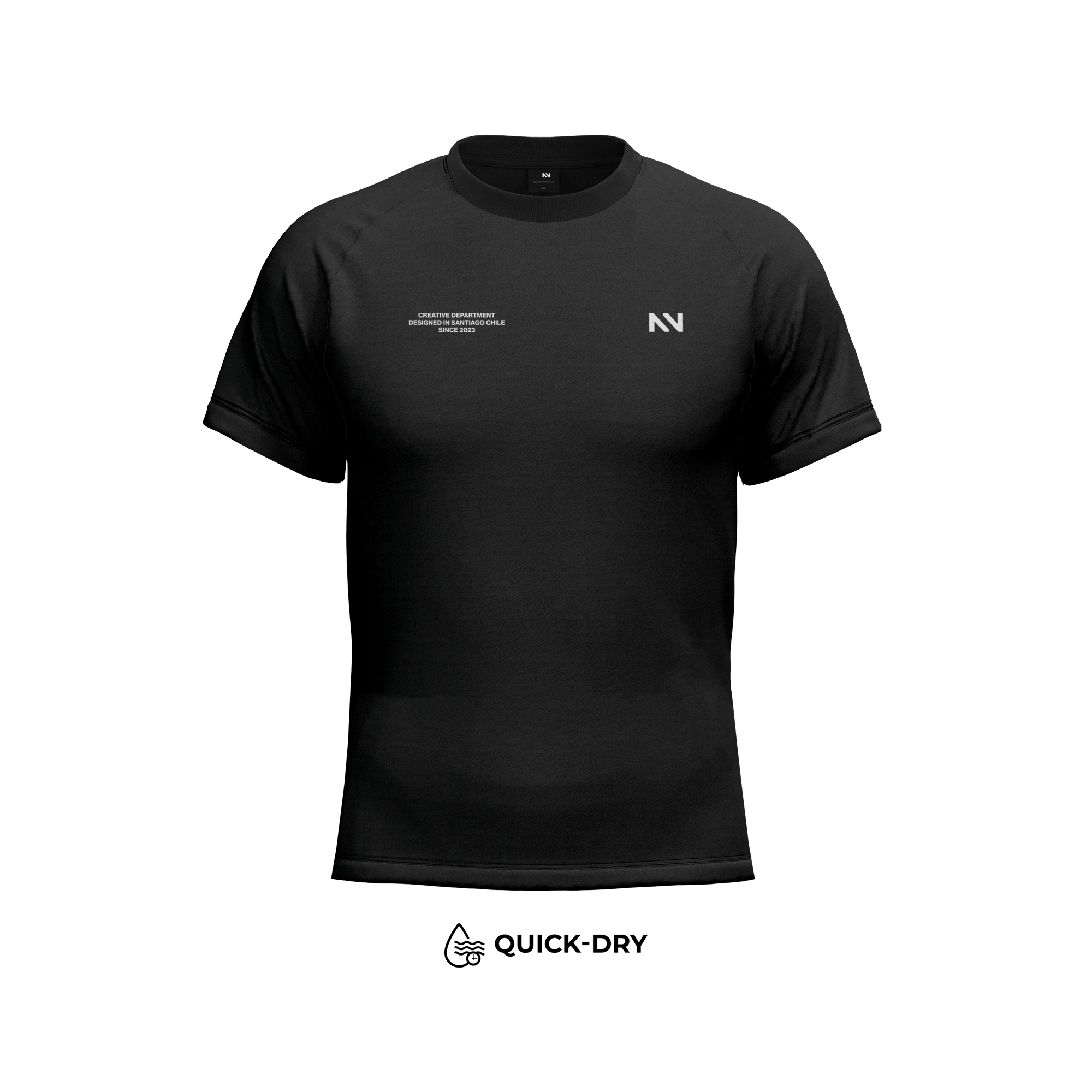 POLERA SLIM QUICK-DRY NEGRA