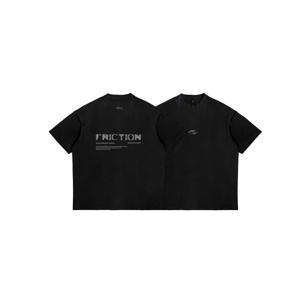 POLERA OVERSIZE FRICTION NEGRA