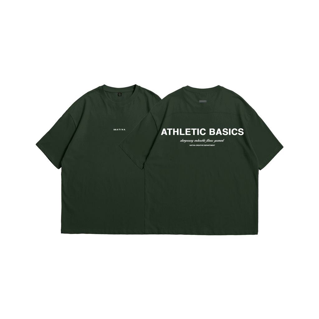 POLERA BASICS™ OVERSIZE VERDE